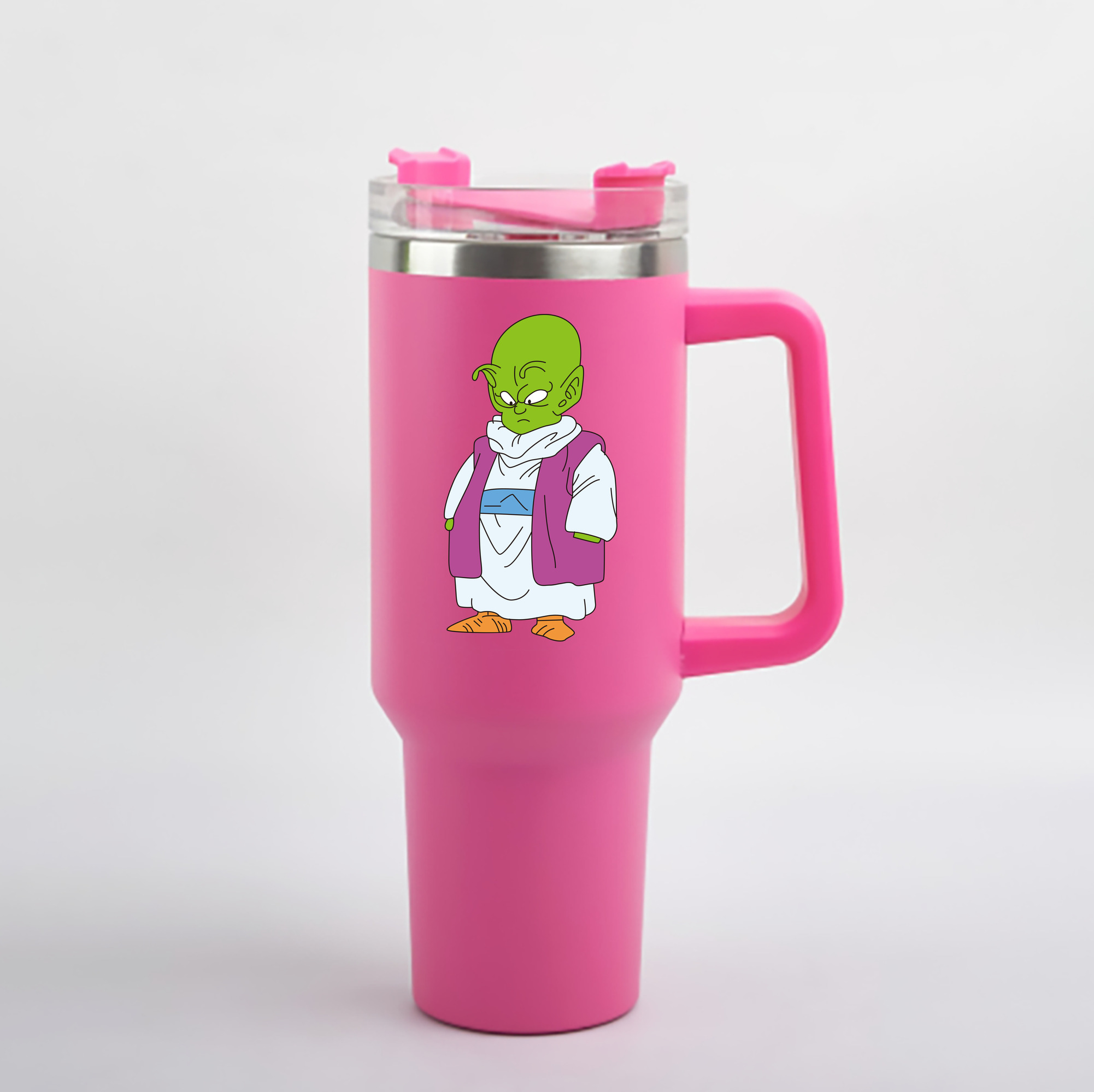 （画像用） ドラゴンボール ピッコロ DRAGON BALL Piccolo 1200mL車用タンブラー - クリスタルステッカー（プラスチックストロー付き）